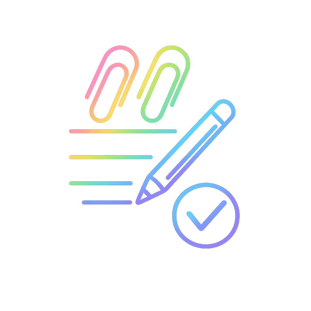 Line drawing of a person thinking about the next steps, with a question mark and numbered steps one, two and three.