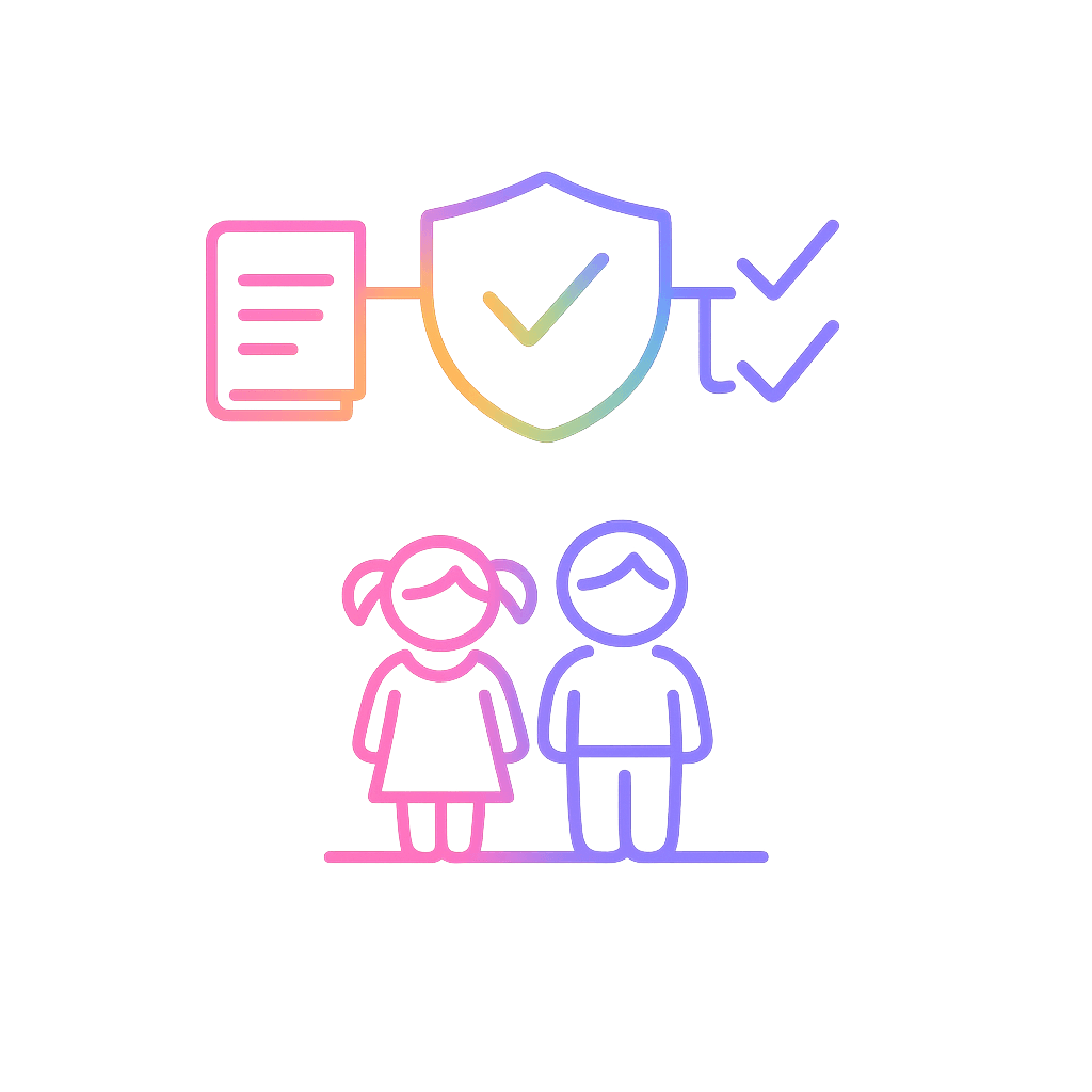 Adult helping a child learn