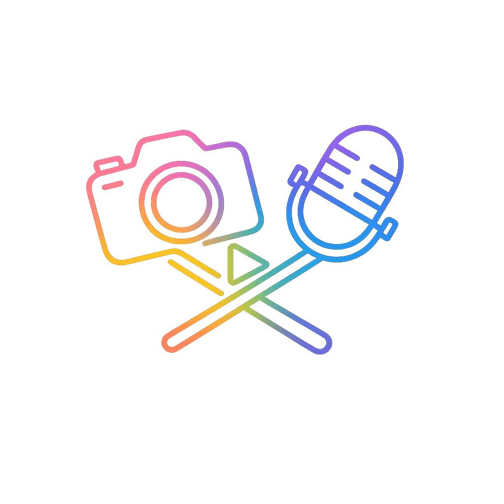 Creative media production with podcast and video equipment for Creative Media Practitioner microcredential