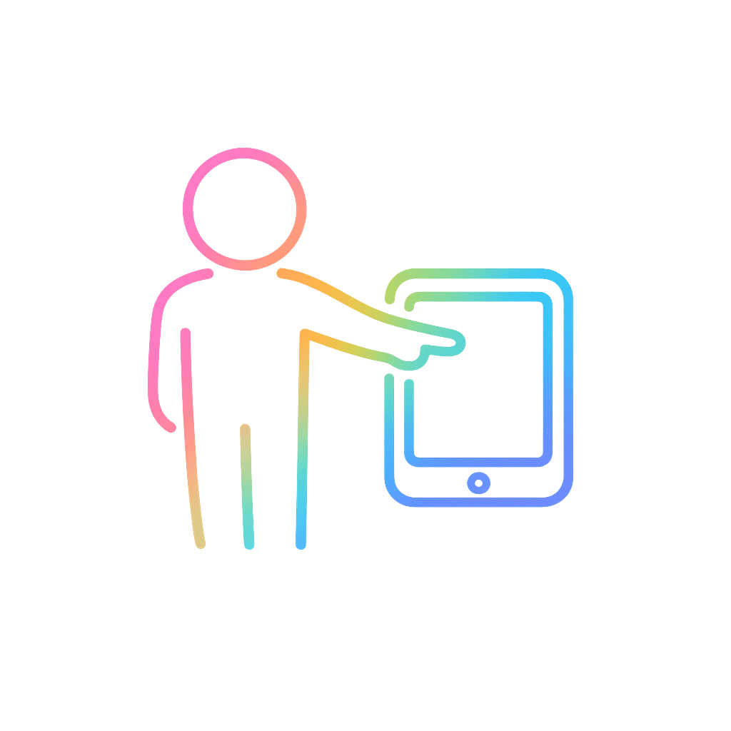 Person using a smartphone