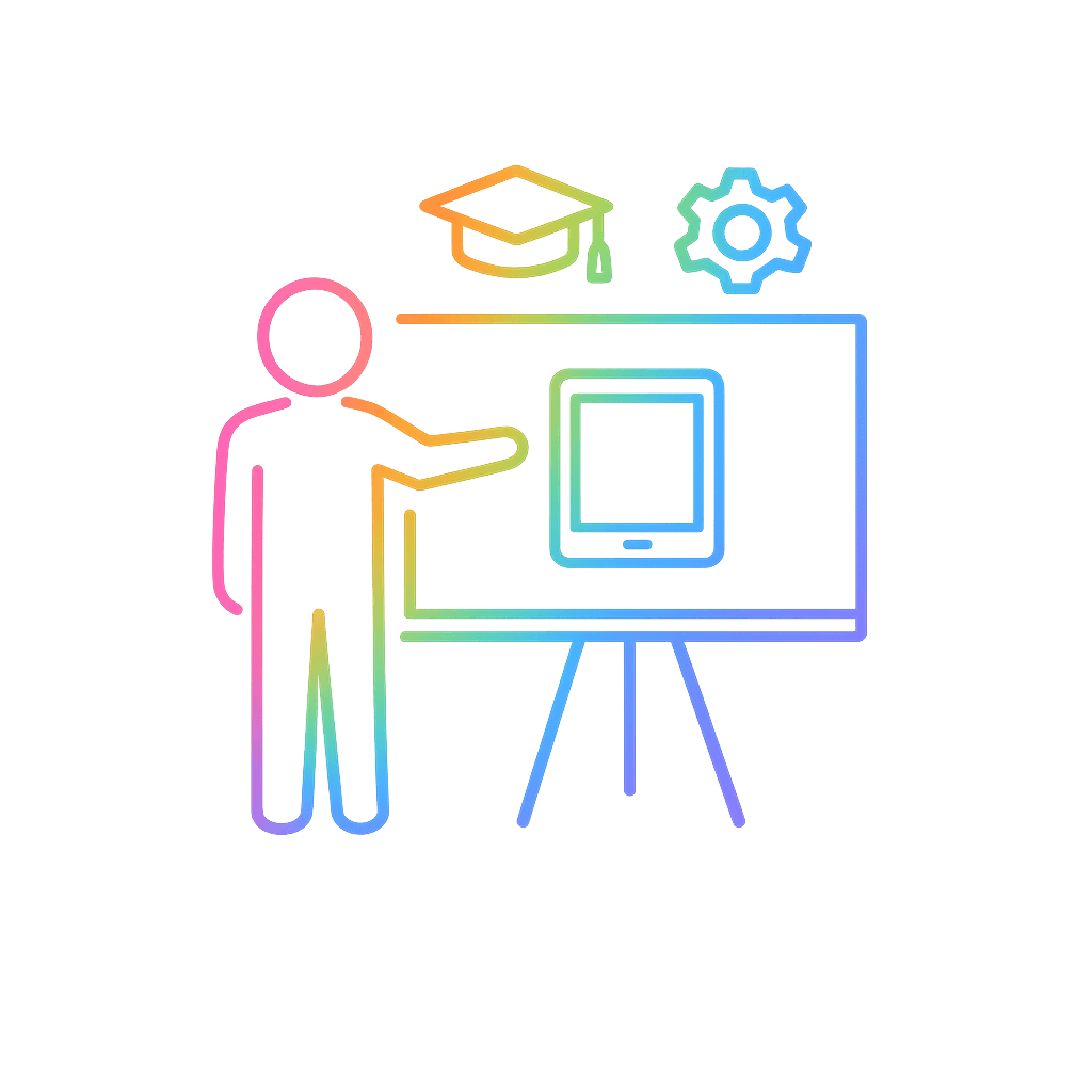 Educators and support workers helping people with disability