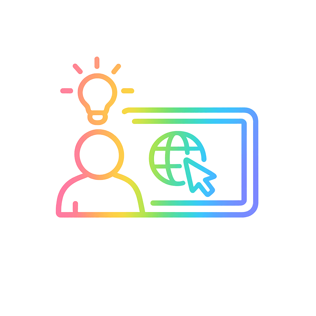 AAC icon: learning digital skills