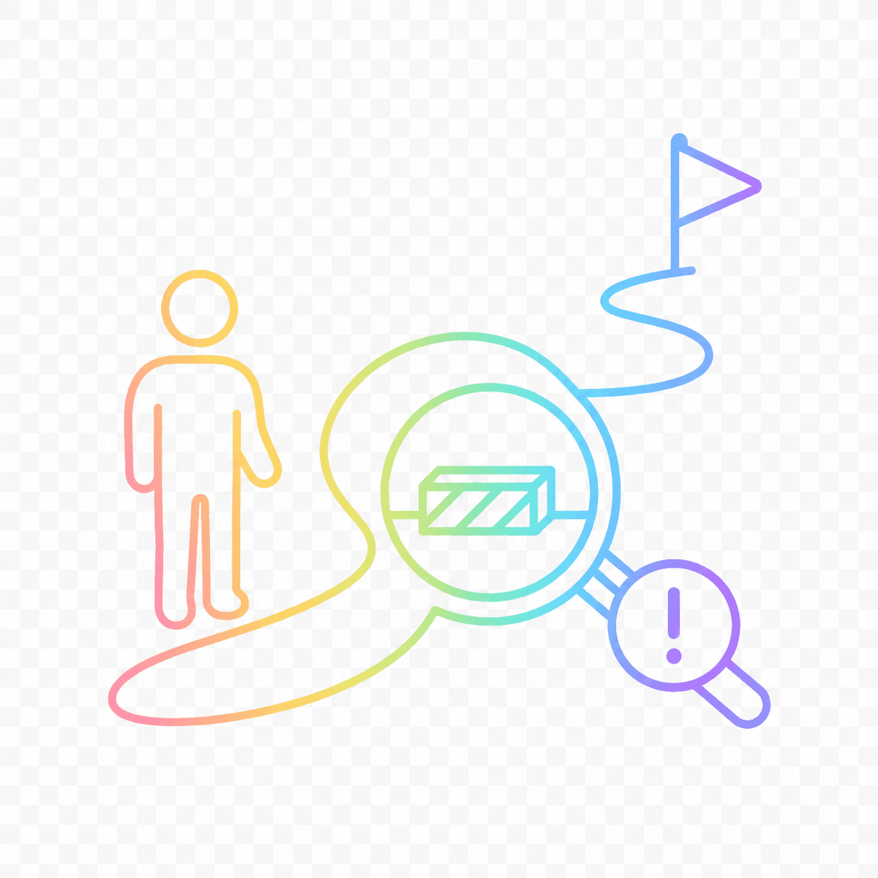 Simple AAC-style icon for what barrier does this action reduce?