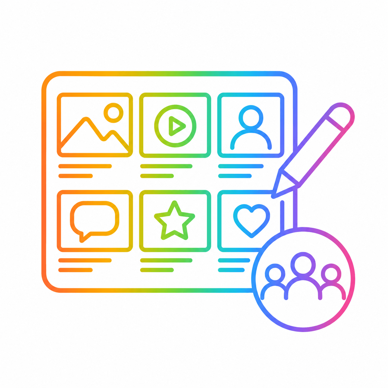 Shape story module icon