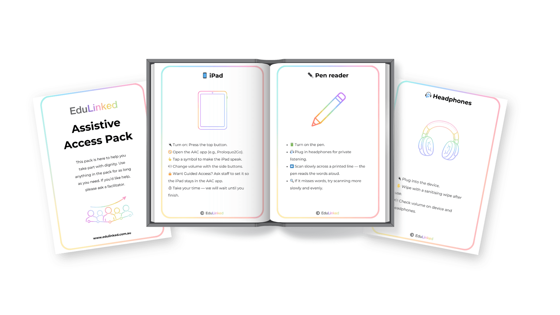 One-page quick guide instruction manual