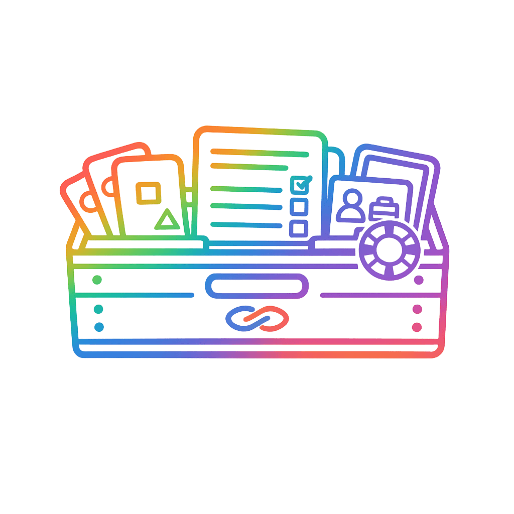 Simple icon showing clear words on a page.